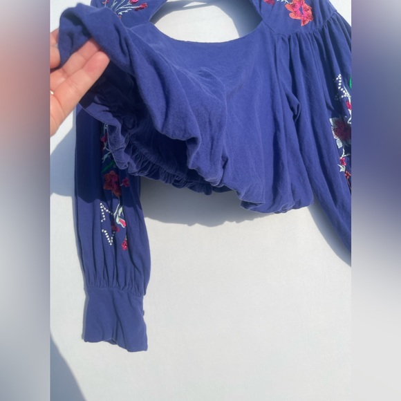 13. Free People Lita Embroidered Top | Size XS - Picture 9 of 16